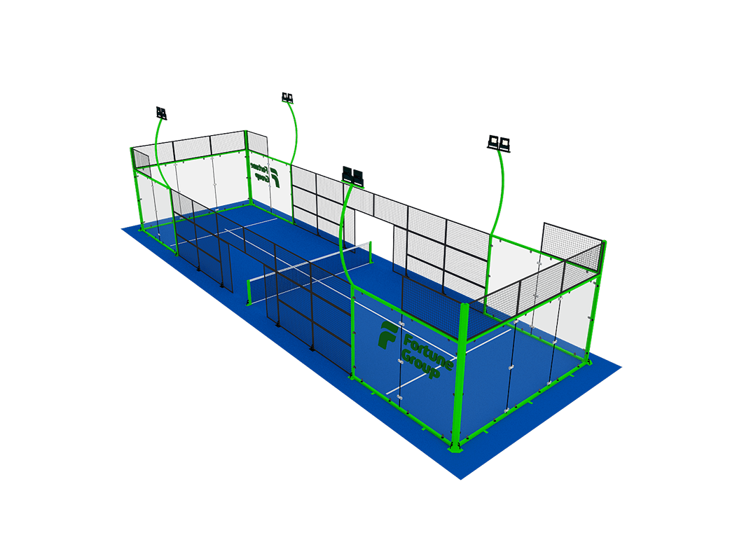 Panorama Single Court – Padel Court für 2 Spieler von PadelCourtDirect